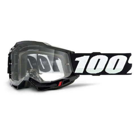 100% ACCURI 2 YOUTH GOGGLES - BLACK CLEAR LENS