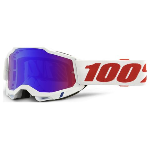 100% ACCURI 2 ODEON GOGGLES - PURE MIRROR RED/BLUE