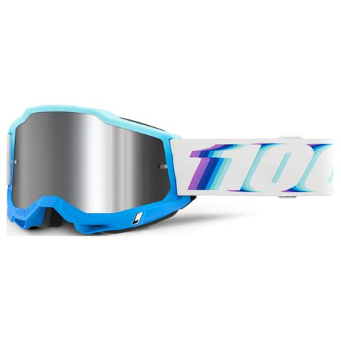 100% ACCURI 2 STAMINO GOGGLES - MIRROR SILVER FLASH