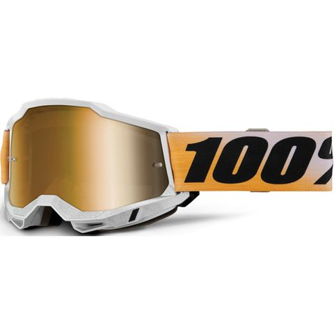 100% ACCURI 2 GOGGLES - SHIV TRUE GOLD MIRROR LENS