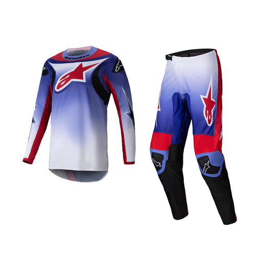 ALPINESTARS 2025 FLUID WURX GEAR SET - PURPLE BRIGHT RED