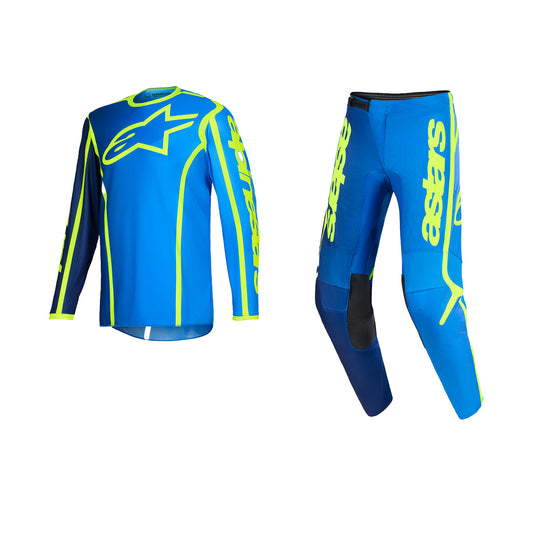 ALPINESTARS 2026 FLUID APEX GEAR SET - BLUE YELLOW FLUO
