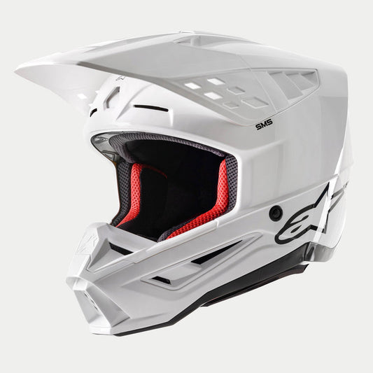 ALPINESTARS 2024 SUPERTECH M5 SOLID HELMET - WHITE GLOSSY