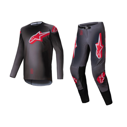 ALPINESTARS 2025 SUPERTECH LIPAN GEAR SET - SMOKE BRIGHT RED