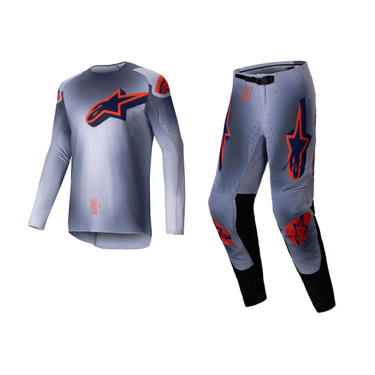 ALPINESTARS 2025 SUPERTECH LIPAN GEAR SET - GREY ORANGE FLUO