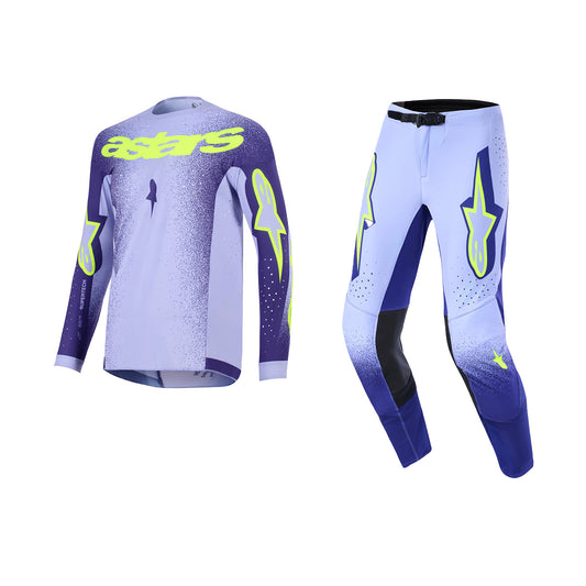 ALPINESTARS 2026 SUPERTECH SCENZ GEAR SET - PURPLE YELLOW FLUO