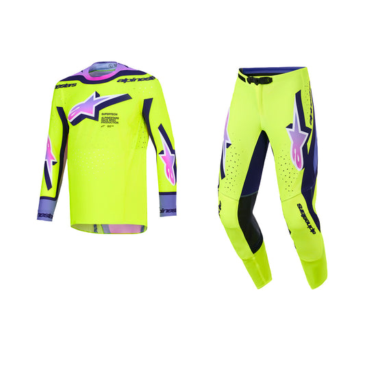 ALPINESTARS 2026 SUPERTECH VISTA GEAR SET - YELLOW PURPLE BLACK