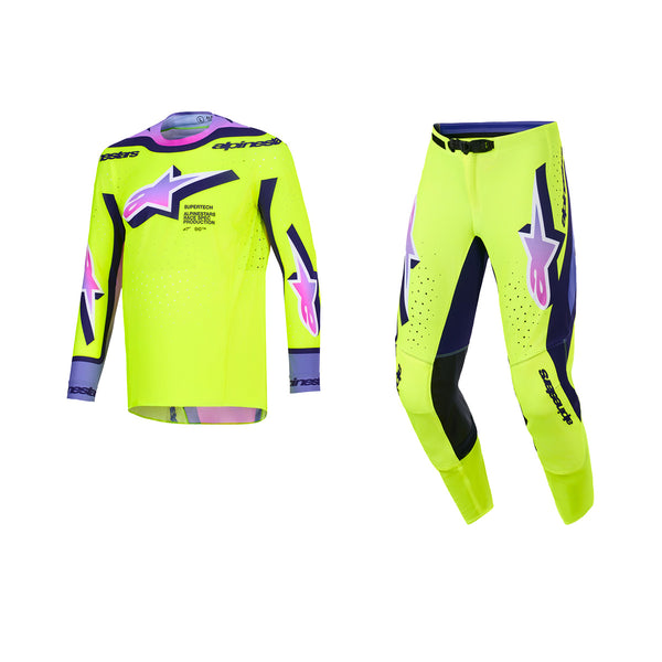 ALPINESTARS 2026 SUPERTECH VISTA GEAR SET - YELLOW PURPLE BLACK