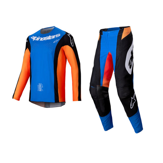 ALPINESTARS 2025 TECHSTAR MELT GEAR SET - ORANGE BLUE