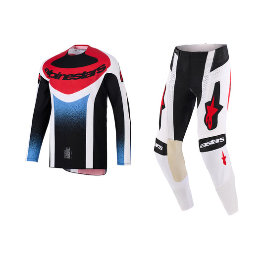 ALPINESTARS 2026 TECHSTAR KNIF GEAR SET - BLACK WHITE RED
