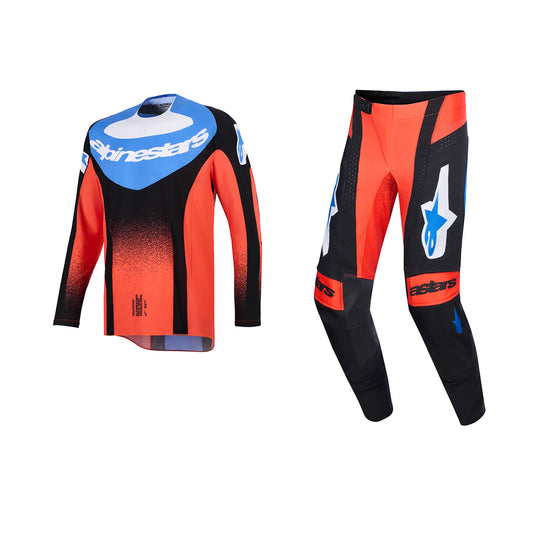 ALPINESTARS 2026 TECHSTAR KNIF GEAR SET - ORANGE BLACK UCLA BLUE