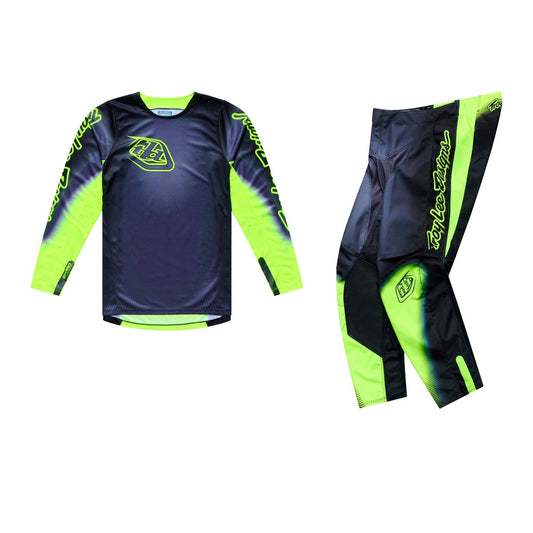 Troy Lee Designs 26.2 GP Pro Gear Set - Imprint Grey / Flo Yellow