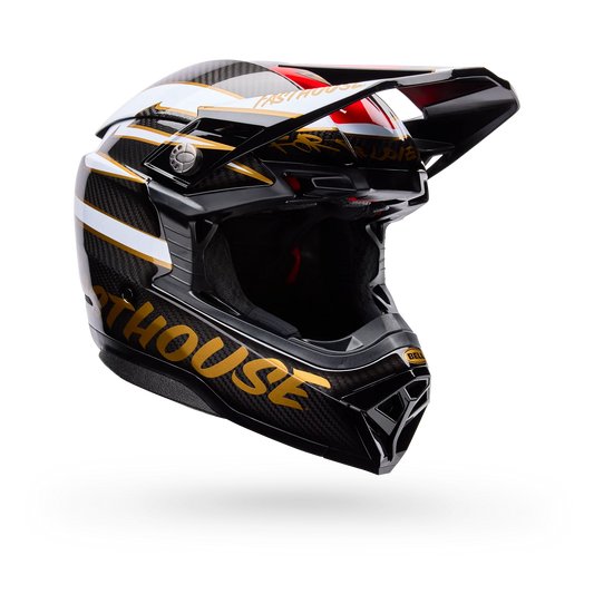 BELL 2026 MOTO-10 SPHERICAL FASTHOUSE DITD HELMET - BLACK/GOLD
