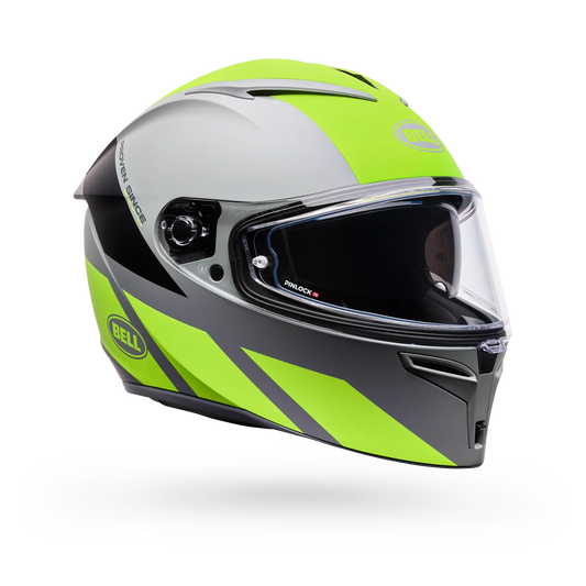 BELL LITHIUM TECH HELMET - YELLOW/GREY