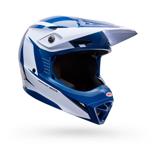 BELL 2026 MX-10 MIPS TALON HELMET - BLUE/WHITE