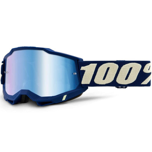 100% 2021 ACCURI 2 GOGGLE - DEEPMARINE (BLUE MIRROR) - Cully's Yamaha