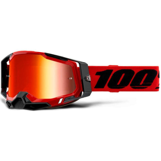 100% 2021 RACECRAFT 2 GOGGLE - RED (RED MIRROR) - Cully's Yamaha