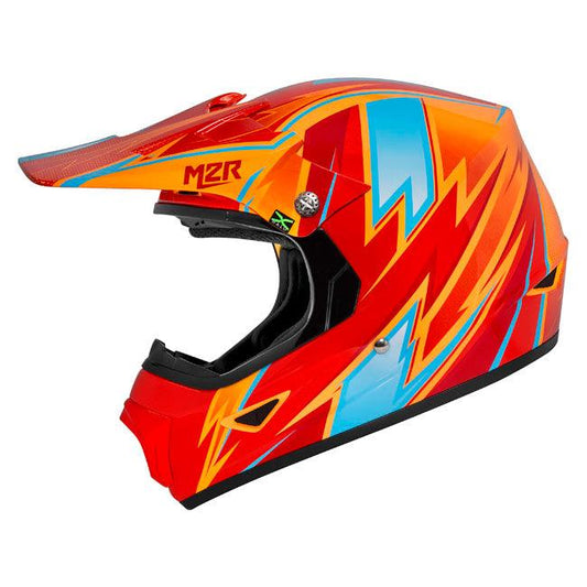 M2R XYOUTH THUNDER YOUTH PC8 HELMET - ORANGE MCLEOD ACCESSORIES (P) sold by Cully's Yamaha