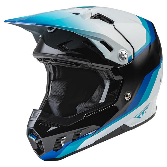 FLY DRIVER FORMULA CC HELMET - BLACK/BLUE/WHITE MCLEOD ACCESSORIES (P) sold by Cully's Yamaha