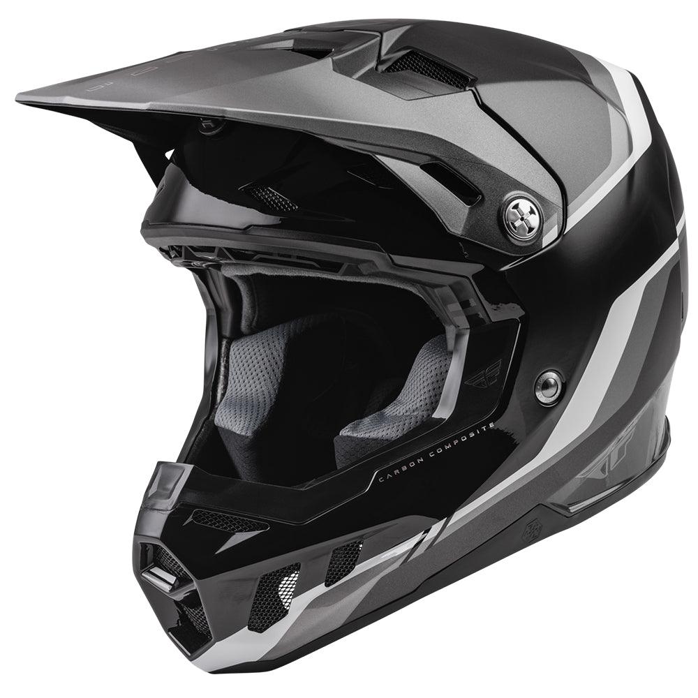 FLY DRIVER FORMULA CC HELMET - BLACK/CHARCOAL MCLEOD ACCESSORIES (P) sold by Cully's Yamaha