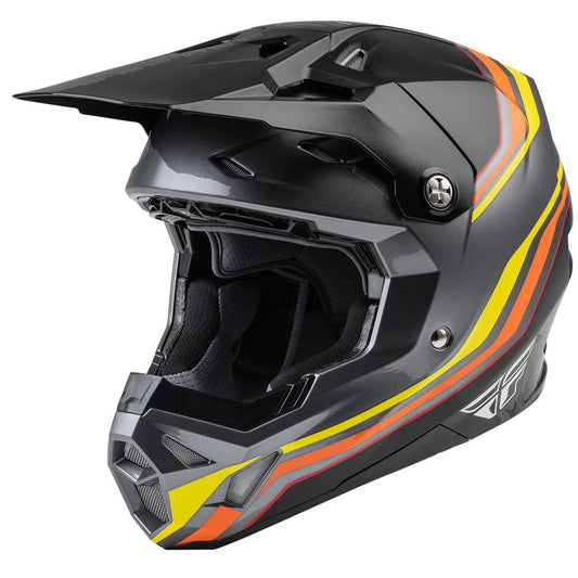 FLY S.E SPEEDER FORMULA CP HELMET - BLACK/YELLOW/RED MCLEOD ACCESSORIES (P) sold by Cully's Yamaha