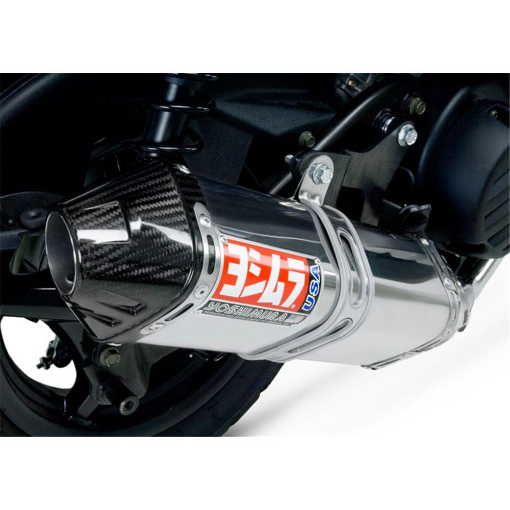 YOSHIMURA TRC STAINLESS STELL/ CARBON FIBER TIP EXHAUST SYSTEM- YW125 BeeWee 2009-2015 SERCO PTY LTD sold by Cully's Yamaha