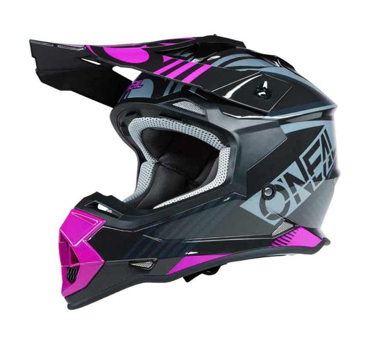 ONEAL 2 SRS RUSH 2022 YOUTH HELMET - BLACK/PINK CASSONS PTY LTD sold by Cully's Yamaha