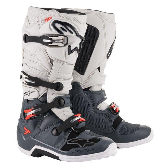 ALPINESTARS TECH 7 (MY14) BOOTS - DARK GREY/LIGHT GREY/RED FLUO MONZA IMPORTS sold by Cully's Yamaha