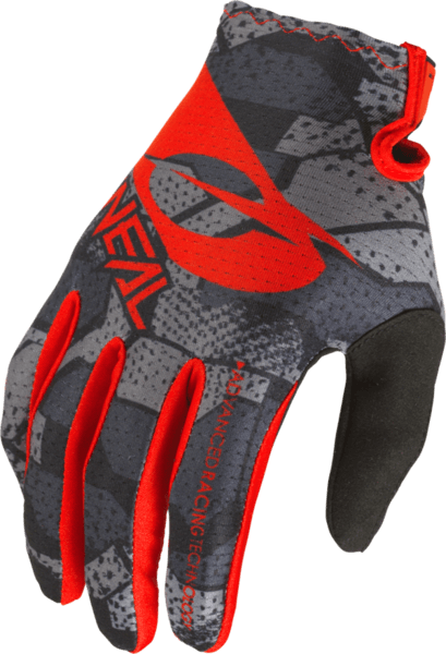 ONEAL 2023 YOUTH MATRIX CAMO GLOVES - BLACK/RED CASSONS PTY LTD sold by Cully's Yamaha