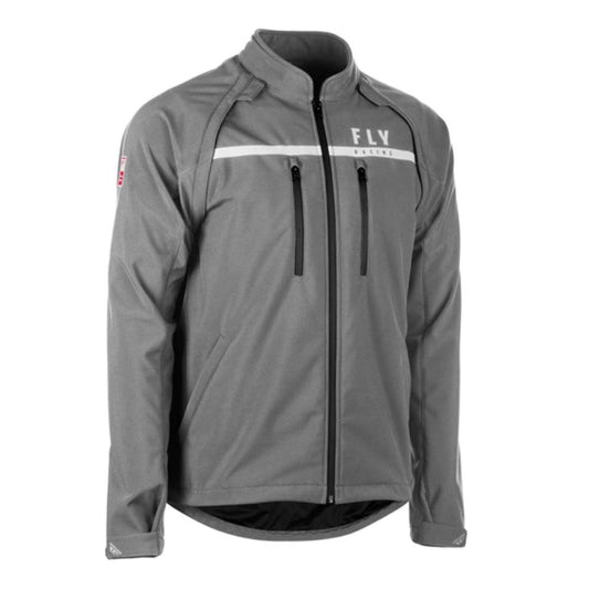 FLY PATROL SOFTSHELL JACKET - GREY MCLEOD ACCESSORIES (P) sold by Cully's Yamaha
