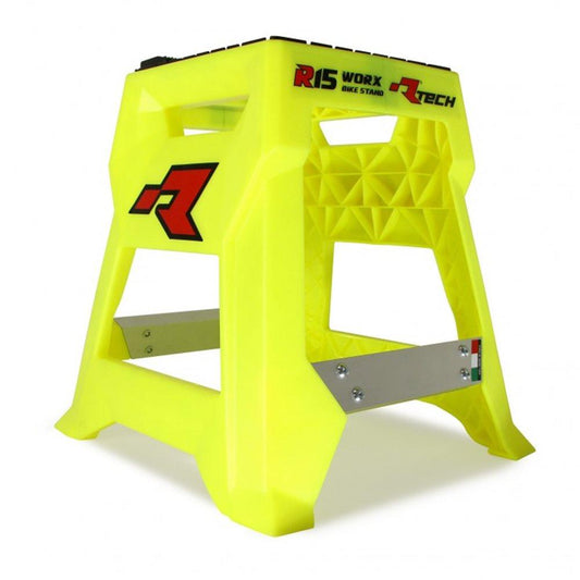 R-TECH R15 WORX PIT STAND - NEON YELLOW JOHN TITMAN RACING SERVICES sold by Cully's Yamaha