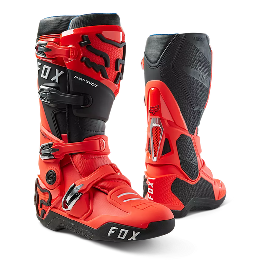 FOX 2023 INSTINCT 2.0 BOOTS - FLO RED FOX RACING AUSTRALIA sold by Cully's Yamaha