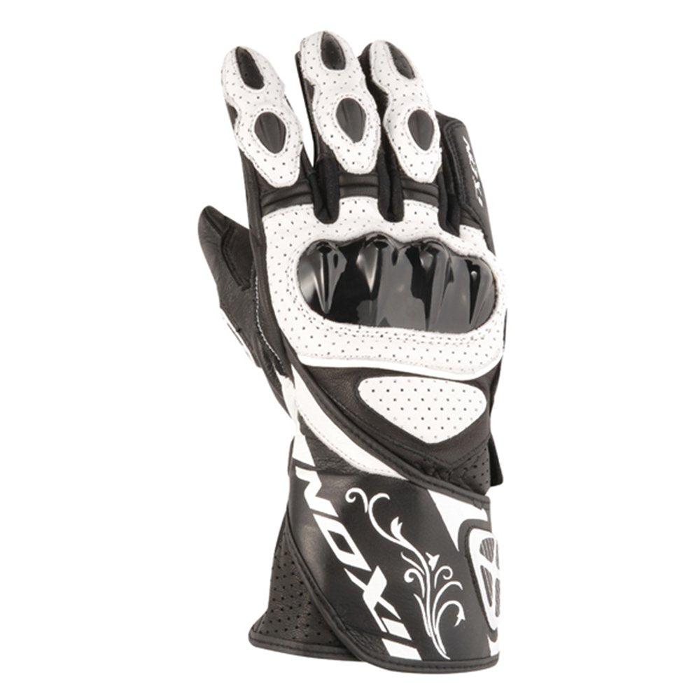 IXON RS CHICANE LADIES GLOVES - BLACK/WHITE FICEDA ACCESSORIES sold by Cully's Yamaha