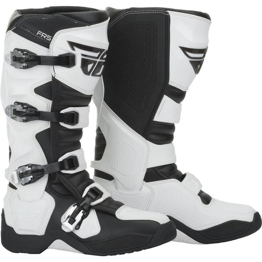 FLY FR5 BOOTS - WHITE MCLEOD ACCESSORIES (P) sold by Cully's Yamaha