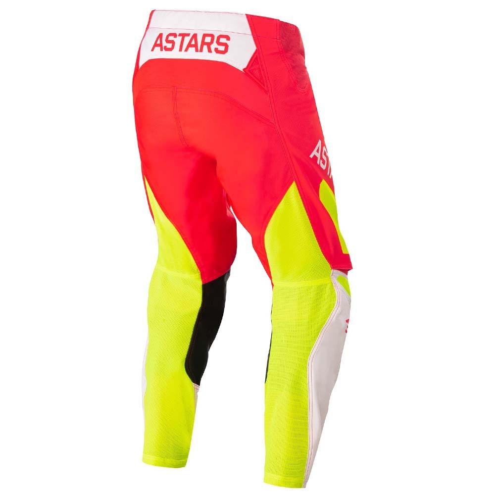 ALPINESTARS TECHSTAR FACTORY PANTS 2022 - FLUO RED/WHITE/FLUO YELLOW MONZA IMPORTS sold by Cully's Yamaha