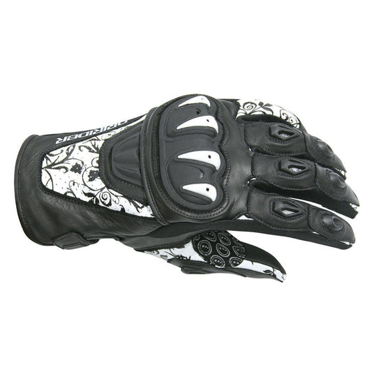 DRIRIDER STEALTH LADIES GLOVES - WHITE/BLACK MCLEOD ACCESSORIES (P) sold by Cully's Yamaha