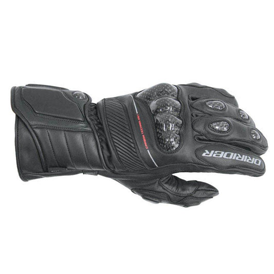 DRIRIDER SPEED 2 LONG CUFF GLOVES - BLACK MCLEOD ACCESSORIES (P) sold by Cully's Yamaha