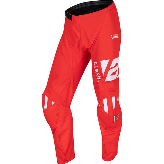 ANSWER SYNCRON MERGE YOUTH PANTS 2022 - RED/WHITE SERCO PTY LTD sold by Cully's Yamaha