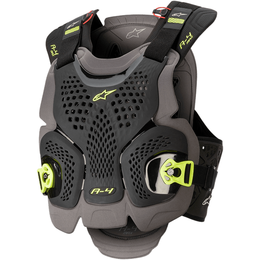 ALPINESTARS 2023 A4-MAX CEST PROTECTOR - BLACK ANTHRACITE YELLOW FLUO MONZA IMPORTS sold by Cully's Yamaha