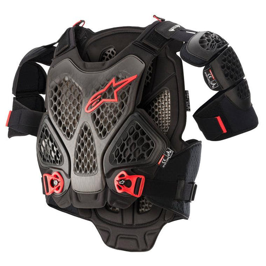 ALPINESTARS 2023 A-6 CHEST PROTECTOR - BLACK ANTHRACITE RED MONZA IMPORTS sold by Cully's Yamaha