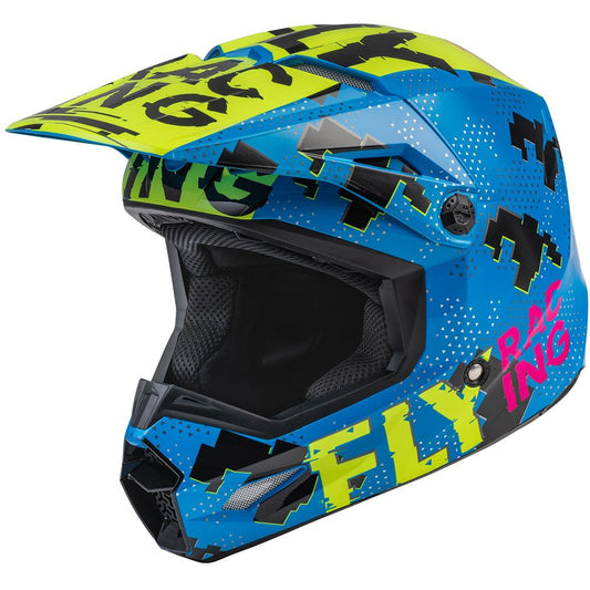 FLY KINETIC SCAN HELMET - BLUE/HI-VIS/PINK MCLEOD ACCESSORIES (P) sold by Cully's Yamaha