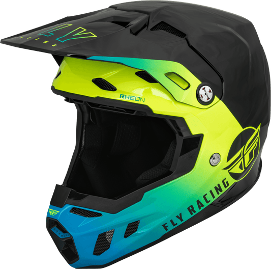 FLY 2023 FORMULA CC CENTRUM HELMET - BLACK/BLUE/HI-VIS MCLEOD ACCESSORIES (P) sold by Cully's Yamaha