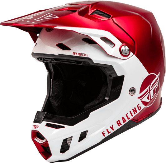 FLY 2023 FORMULA CC CENTRUM HELMET - METALLIC RED/WHITE MCLEOD ACCESSORIES (P) sold by Cully's Yamaha