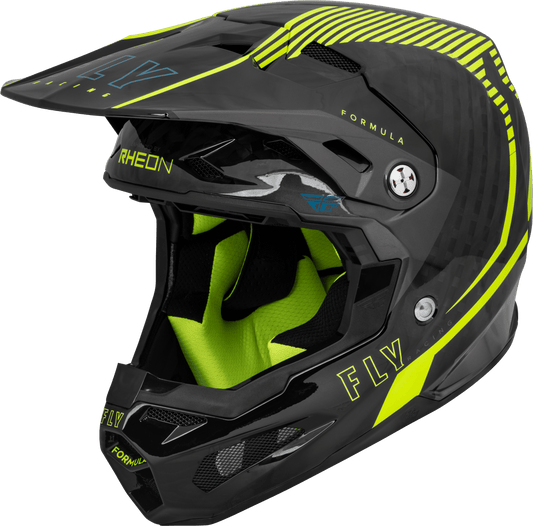 FLY 2023 FORMULA CARBON TRACER HELMET - HI-VIS/BLACK MCLEOD ACCESSORIES (P) sold by Cully's Yamaha