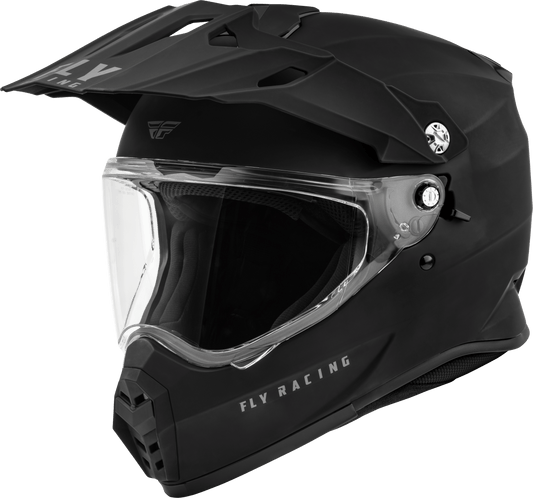 FLY 2023 TREKKER HELMET - MATTE BLACK MCLEOD ACCESSORIES (P) sold by Cully's Yamaha