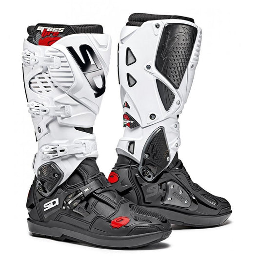 SIDI CROSSFIRE 3 SRS BOOTS - BLACK/WHITE MCLEOD ACCESSORIES (P) sold by Cully's Yamaha