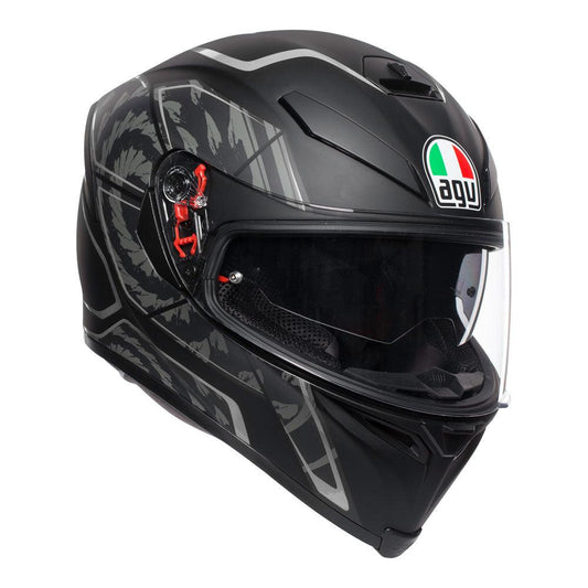 AGV K-5 S TORNADO MULTI HELMET - BLACK/SILVER G P WHOLESALE sold by Cully's Yamaha