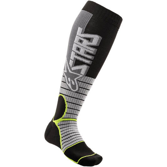 ALPINESTARS 2023 MX PRO SOCKS - COOL GREY/YELLOW FLUO MONZA IMPORTS sold by Cully's Yamaha
