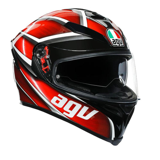 AGV K5 S TEMPEST HELMET - BLACK/RED G P WHOLESALE sold by Cully's Yamaha