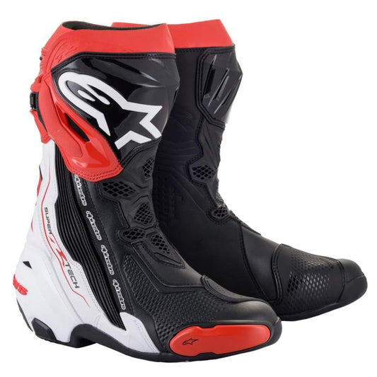 ALPINESTARS SUPERTECH R V2 BOOTS - BLACK/WHITE/RED MONZA IMPORTS sold by Cully's Yamaha